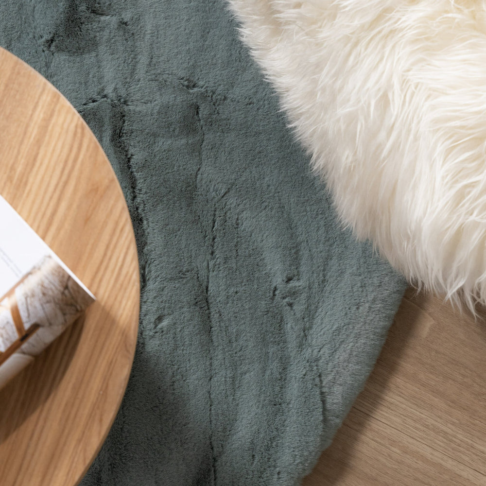 Round High Pile Rug - Comfy Supreme Blue/Green