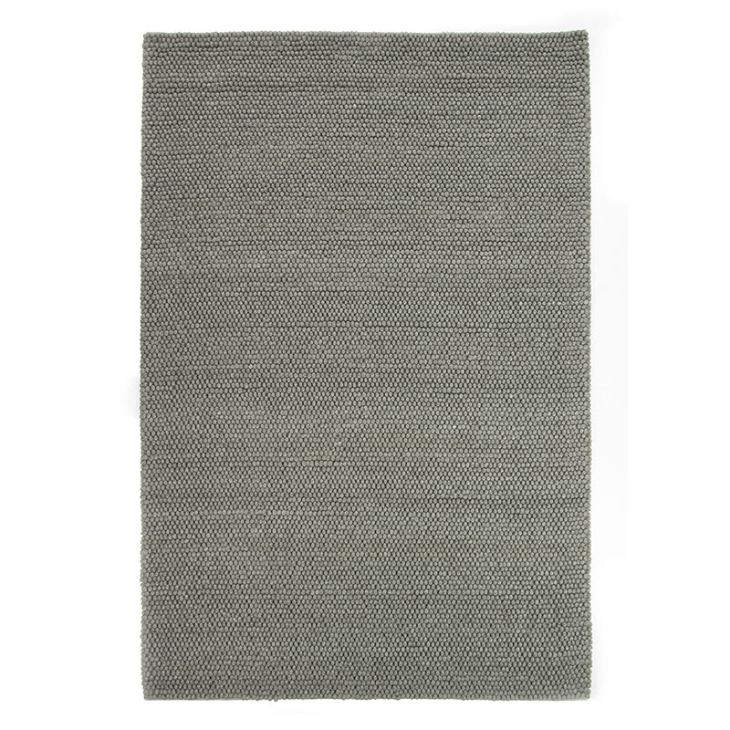 Wool floor rug - New Loop Grey/Green 456