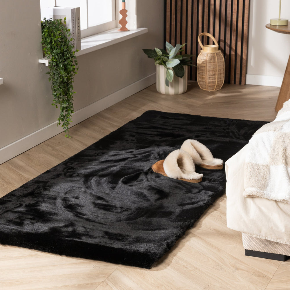 Soft High Pile Runner - Comfy Supreme Black