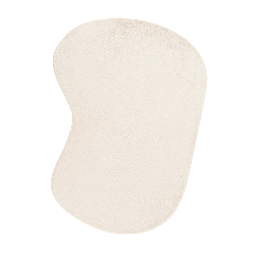 Soft Low-Pile Rug – Cozy Ripple Cream
