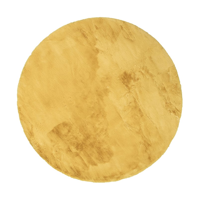 Round High Pile Rug - Comfy Supreme Yellow