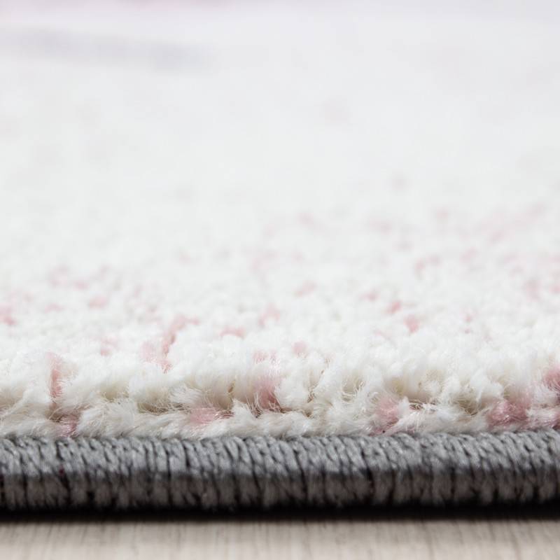 Children's floor rug - Anna Elephant Pink