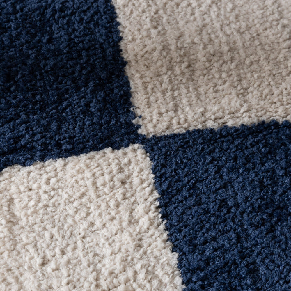 Checkerboard Rug - Blox Blue