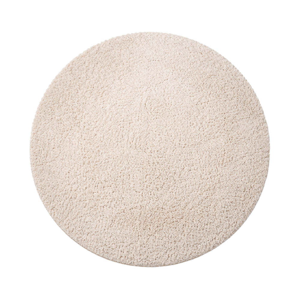 Round Fluffy Rug – Bobby Cream
