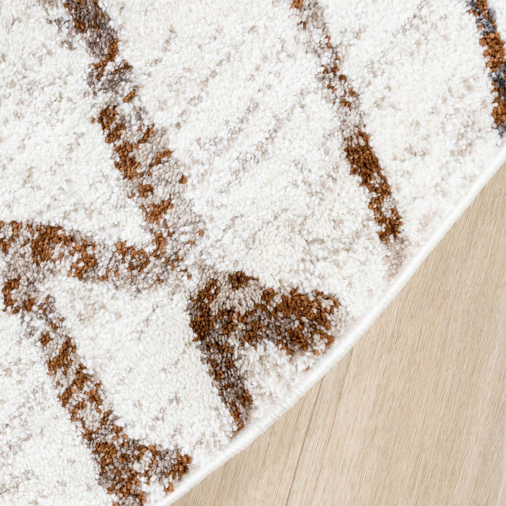 Round Berber Rug - Blend Diamond Terra