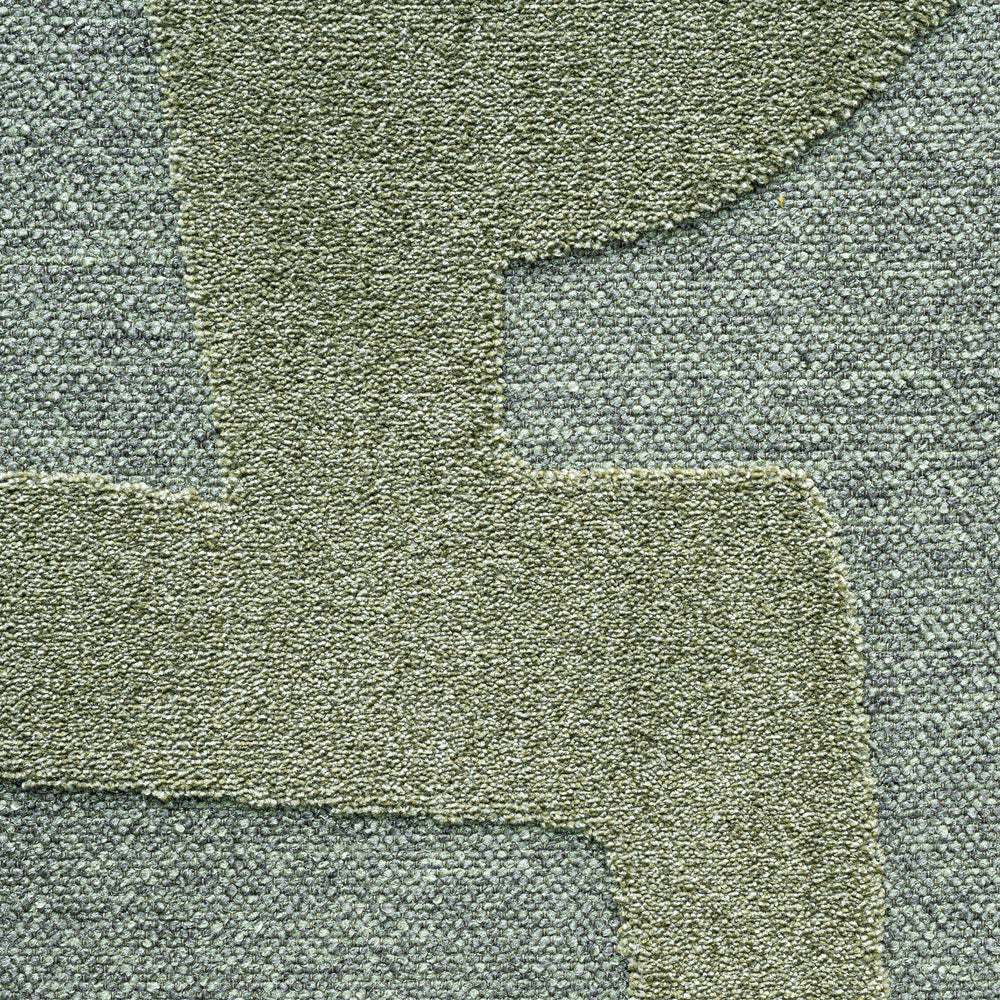 Modern floor rug - Thor Green 4141