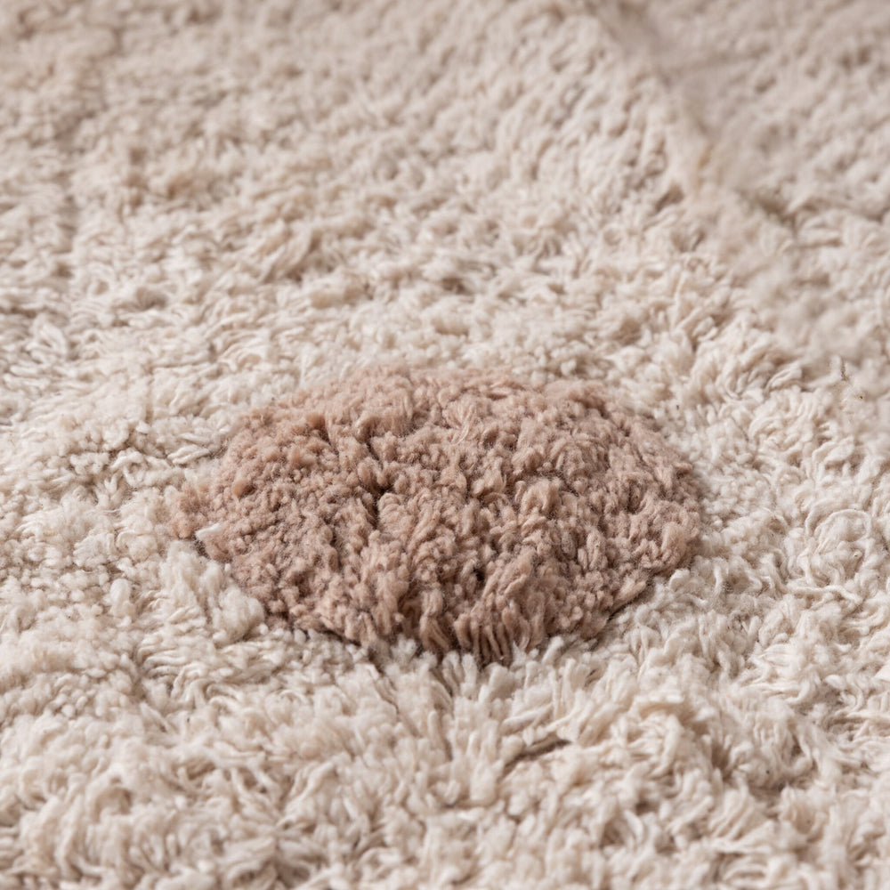 Round Kids’ Rug – Lou Dots Taupe