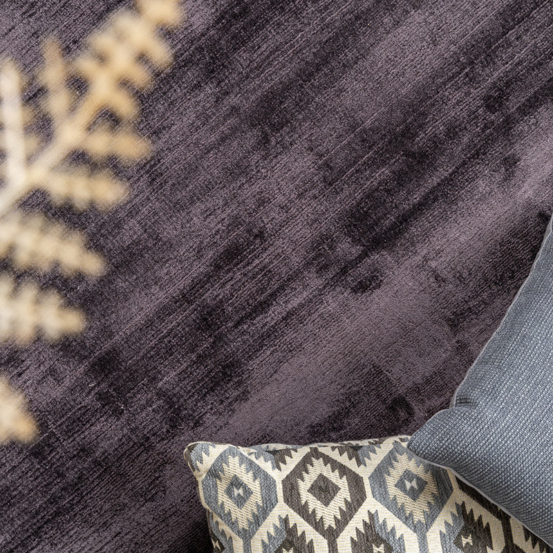 Round Viscose Rug - Pearl DonkerBrown