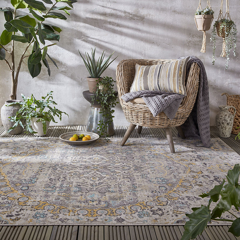 Vintage outdoor rug - Mino Louisa Multicolor