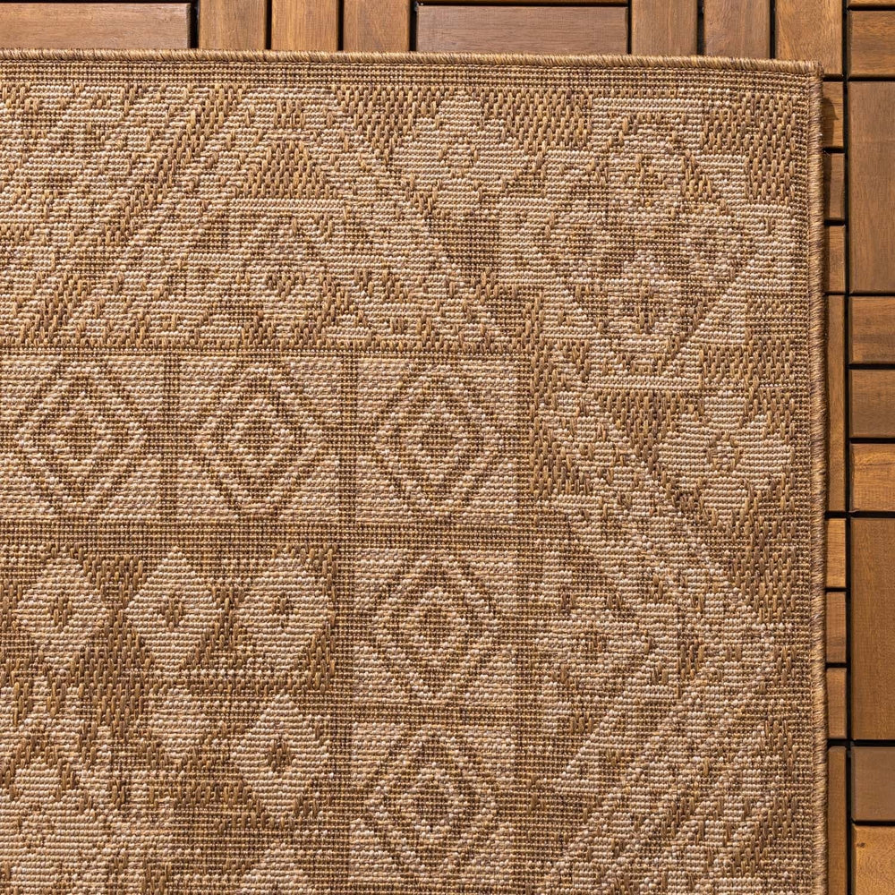 Jute Outdoor Rug - Mavi Medallion Brown/Cream