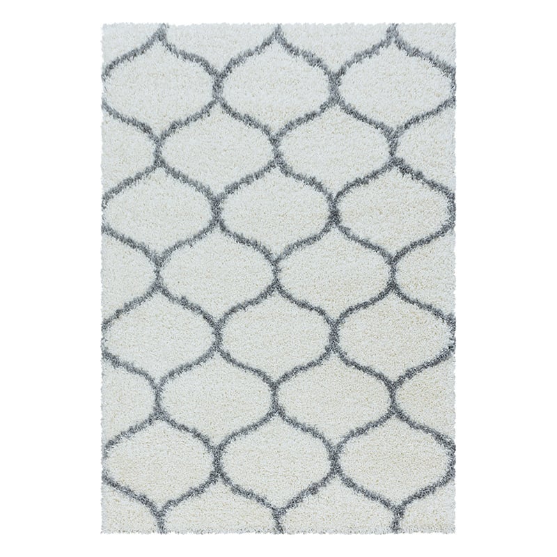 Berber Floor Rug - Agadir Circle Cream/Grey
