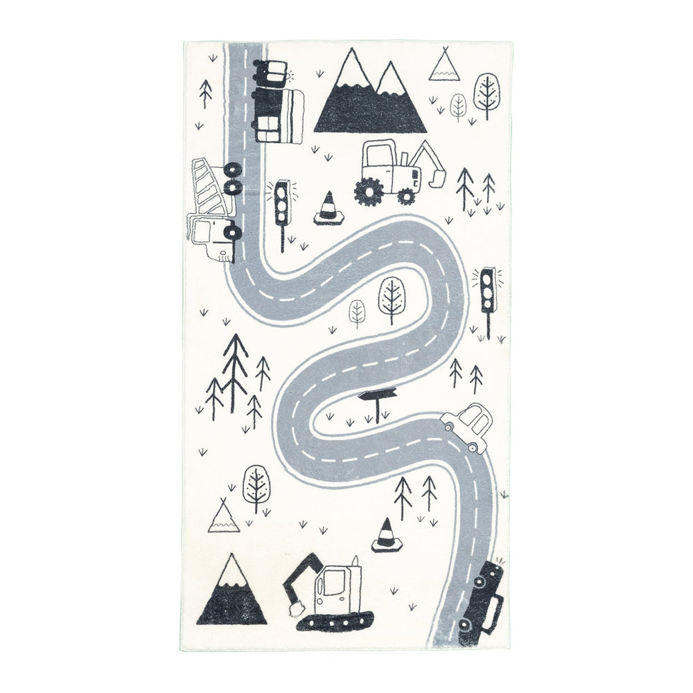 Kids Car Rug - Dex Road Black