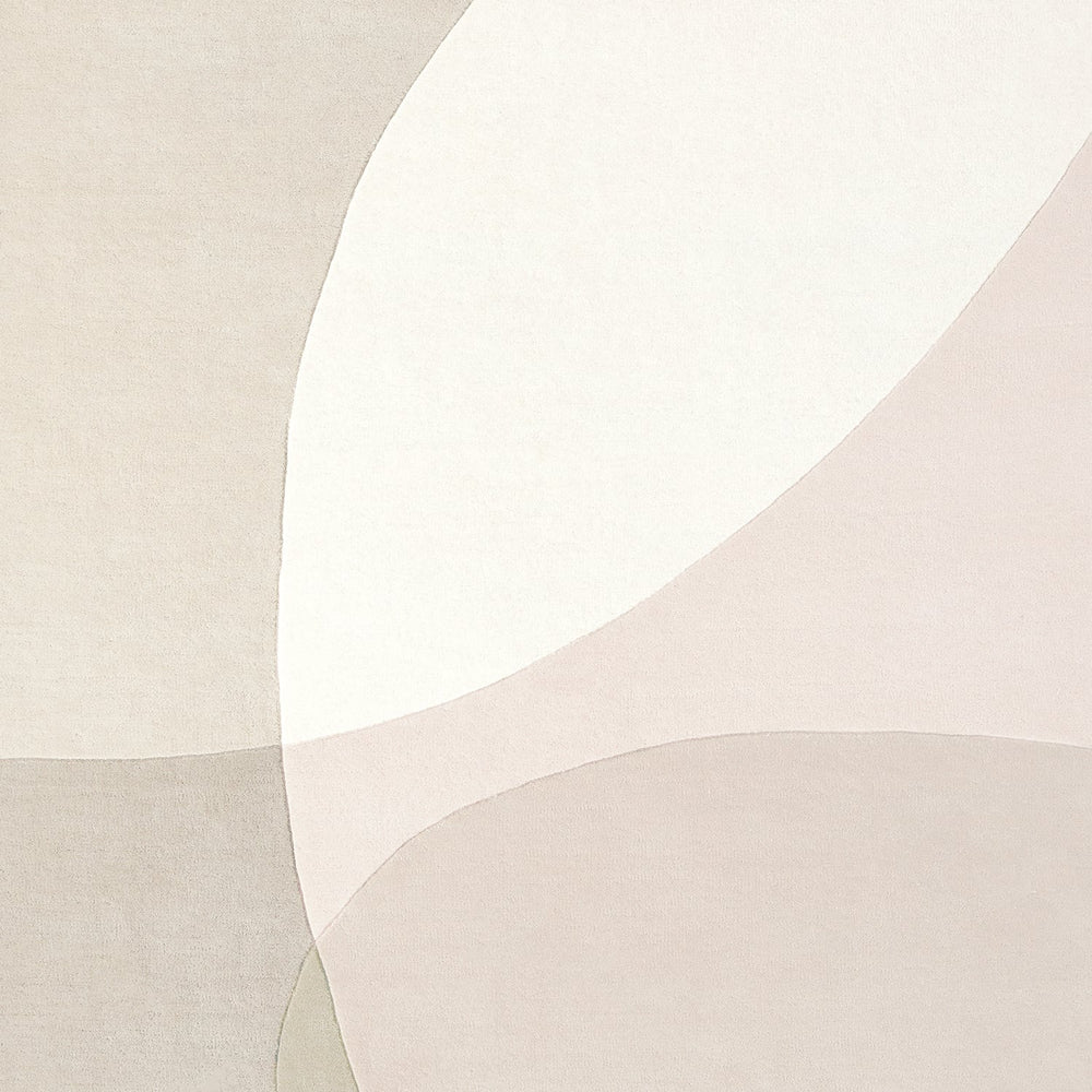 Wool Floor Rug - Shades White/Cream 100