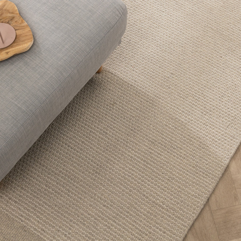 Wool Rug - Bliss Cream/White