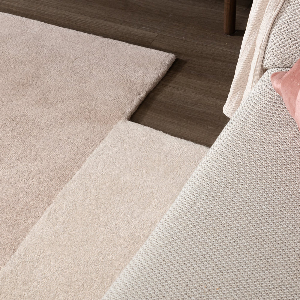 Wool Abstract Rug – Jules Creme/Taupe