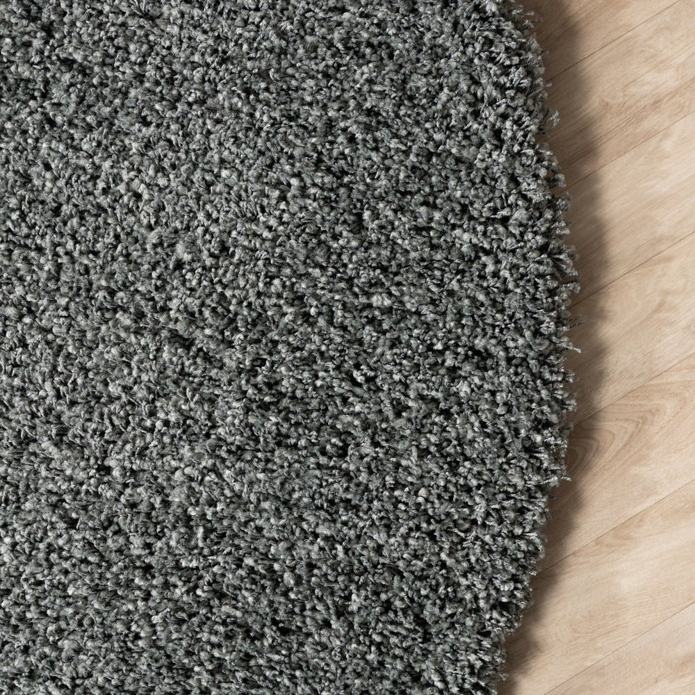 Round shaggy rug - Yves Green