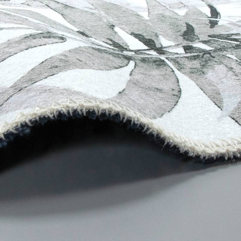Round Rug - Palmier Leaves Grey