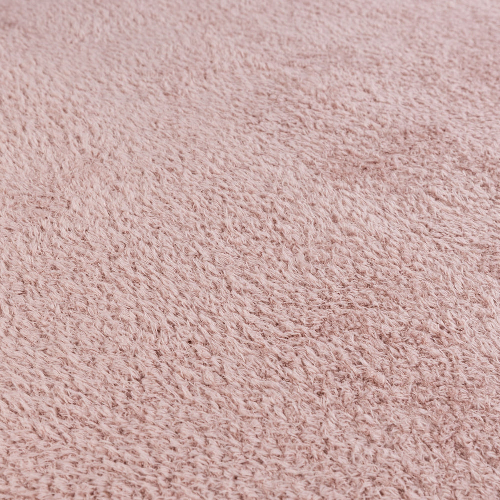Soft organic rug - Teddy Pink