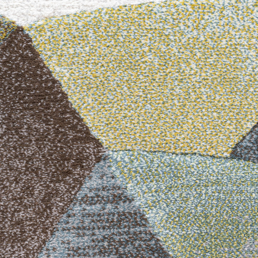 Abstract Floor Rug - Axil Blue/Green 5250