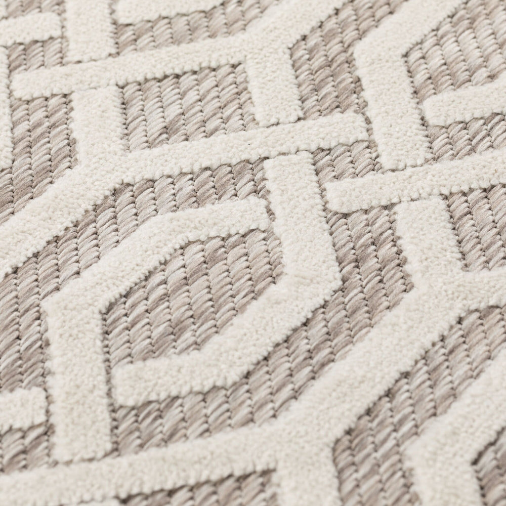 Outdoor Rug - Piatto Mataro Cream/White