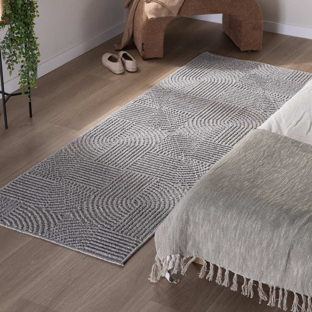 Runner – Hidde 3D Circles Grey