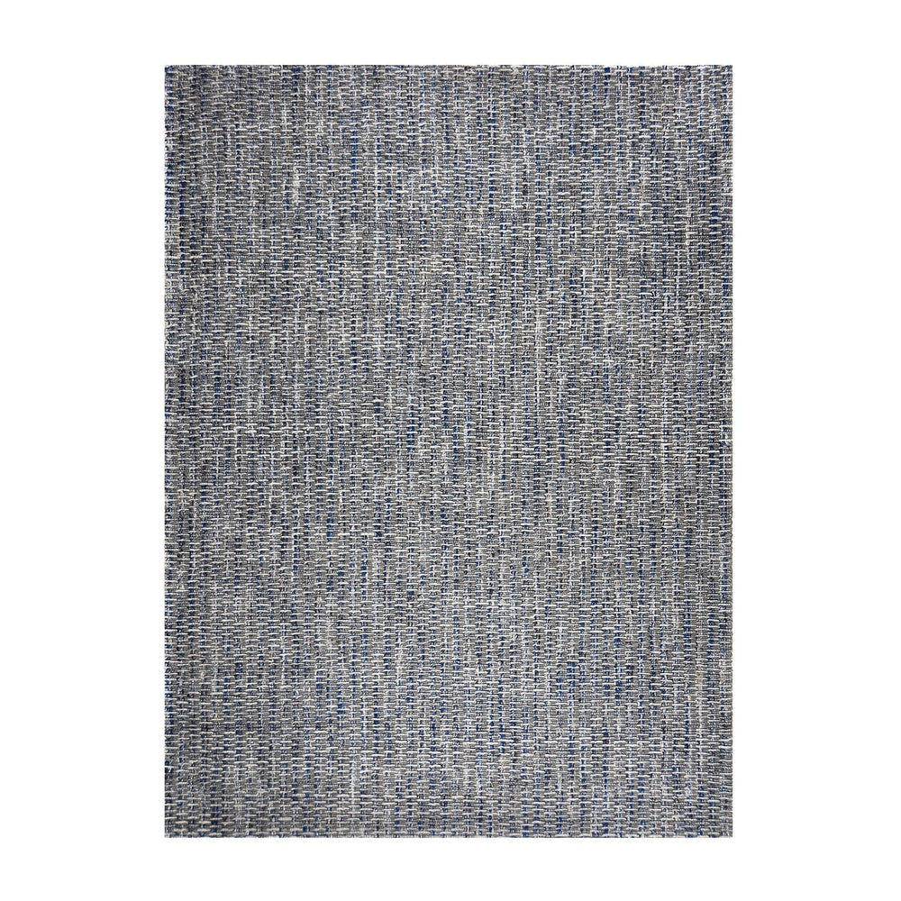 Flat woven floor rug - Henri Blue