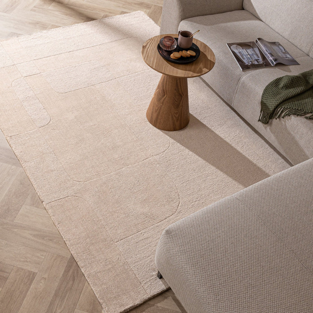 Wool Rug - Giselle Abstract Cream