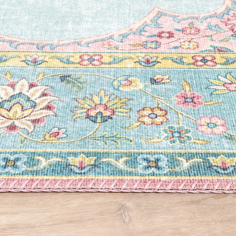 Vintage Rug - Lily Medallion Light Blue