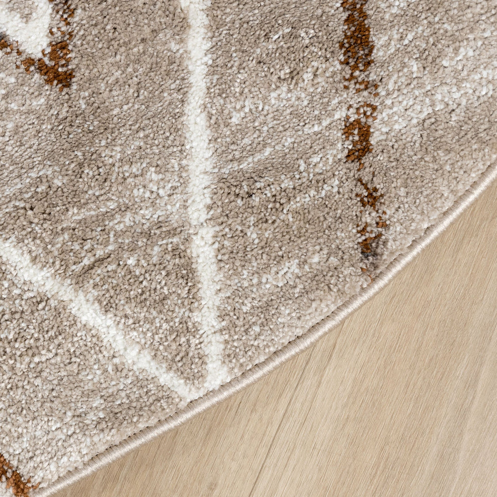 Berber rug round - Blend Diamond Beige