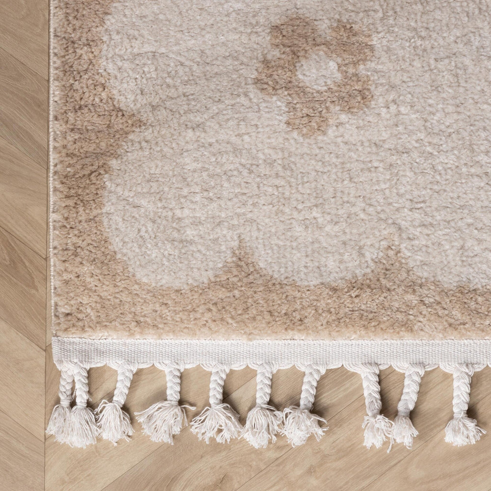 Washable children's rug - Moos Flower Creme