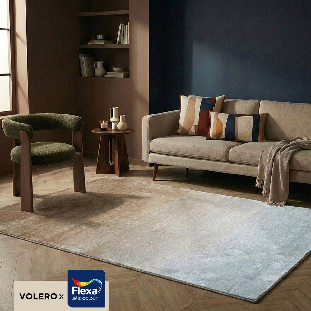 Abstract Rug – Mellow Blue/Taupe