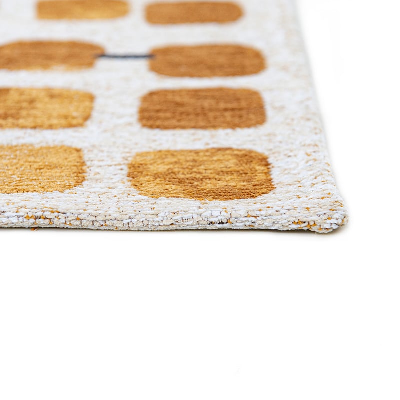 Abstract floor rug - Cobblestone Peach Party 9346
