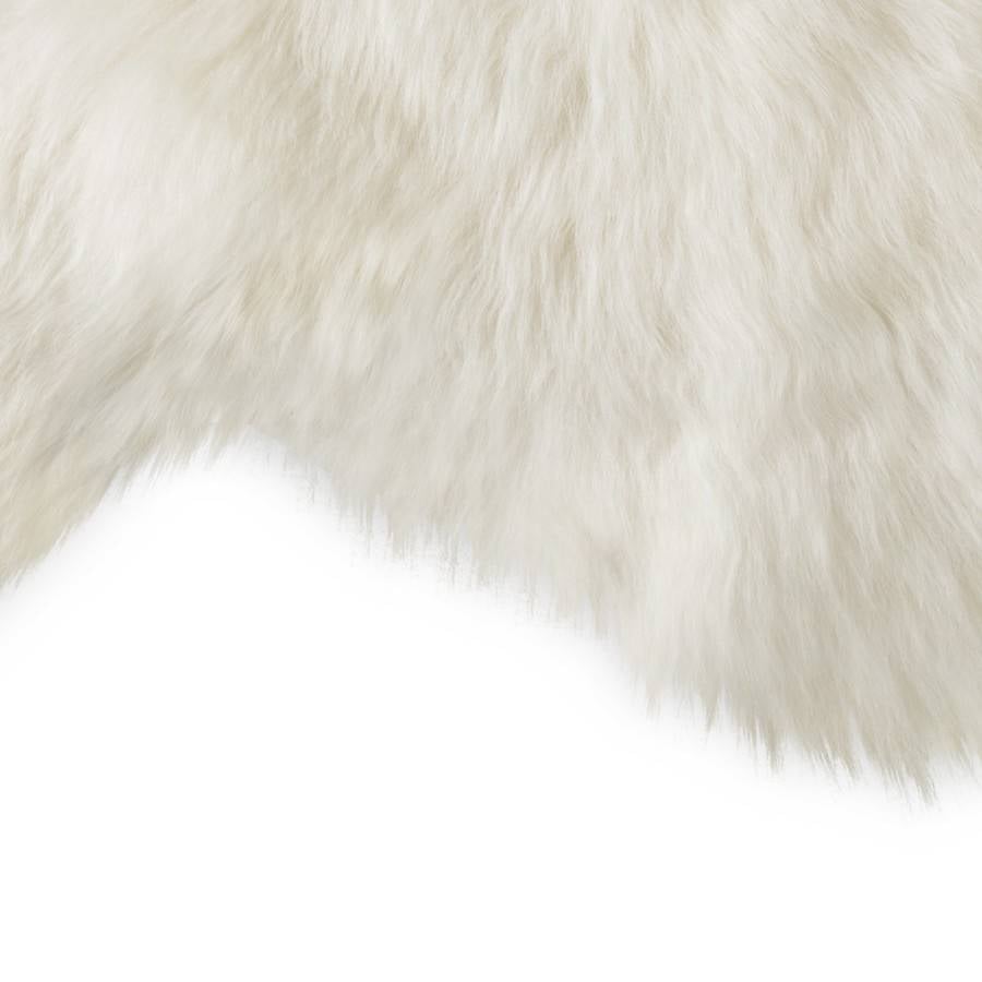 White Sheepskin 100cm - Floor rug
