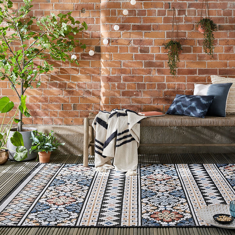 Indoor & Outdoor rug - Plazo Aster Blue