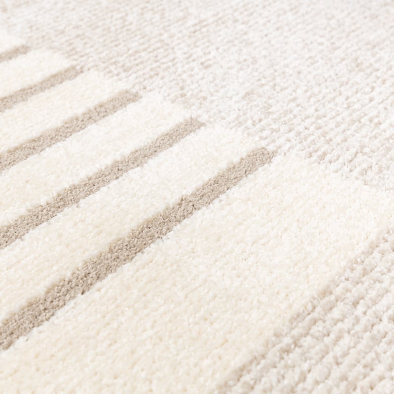 High Pile Rug - Serene Shapes Cream