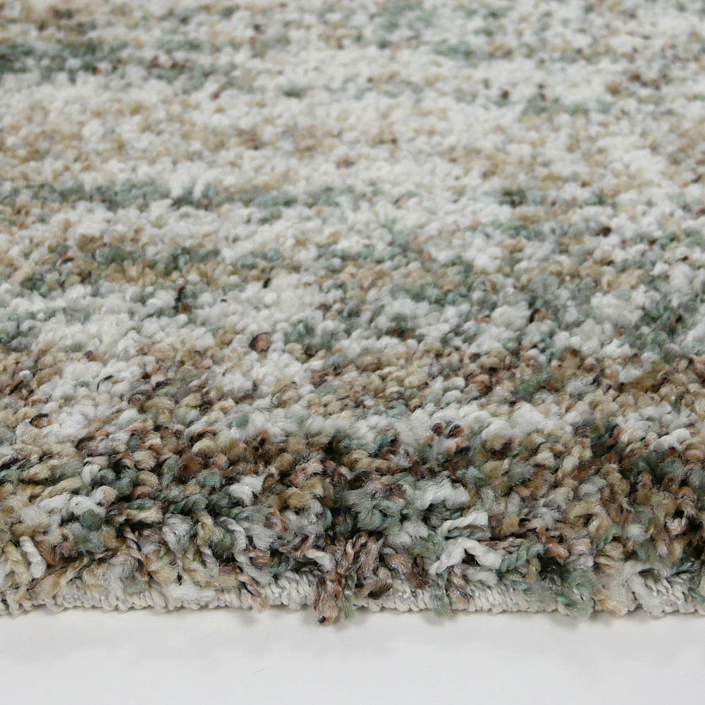 High Pile Floor Rug - Malta Green/Mottled 4727