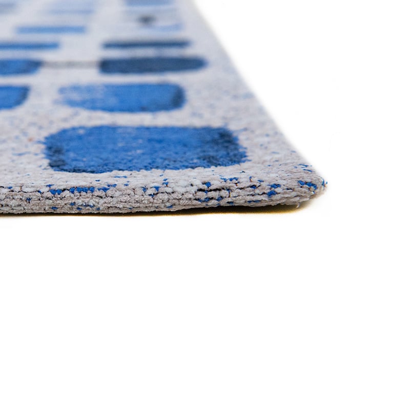 Abstract floor rug - Cobblestone Amparo Blues 9348