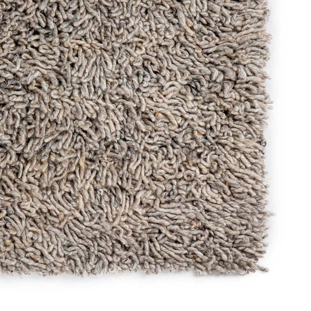 Wool floor rug made to measure - Berbero Lungo Light Grey 834