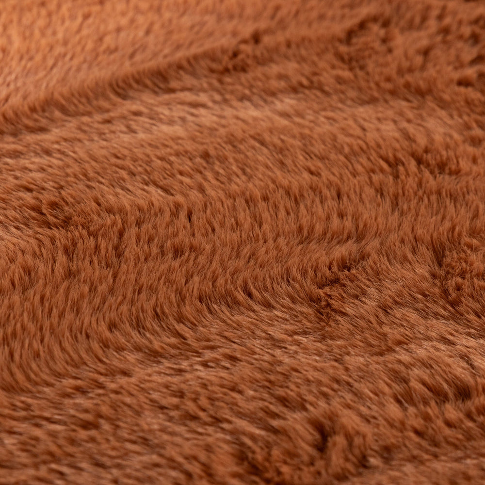 Soft Low-Pile Rug – Cozy Terracotta