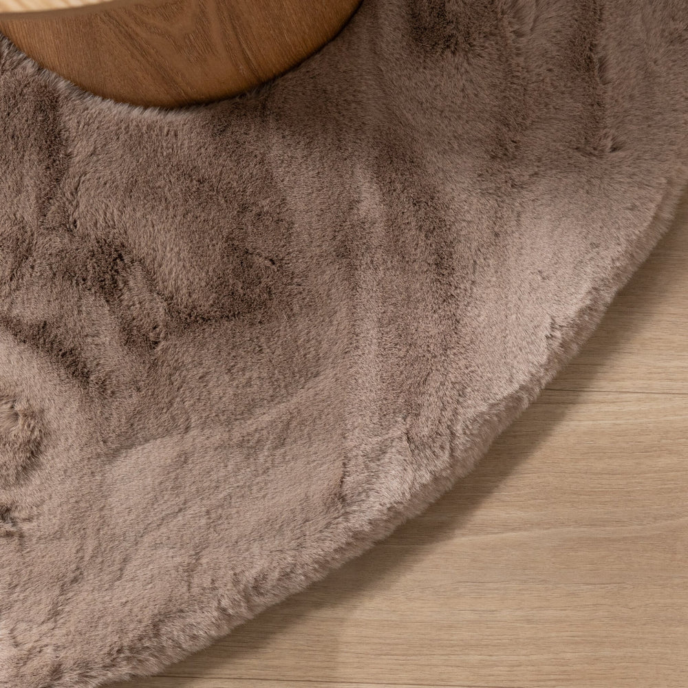 Oval High Pile Rug - Comfy Supreme Taupe