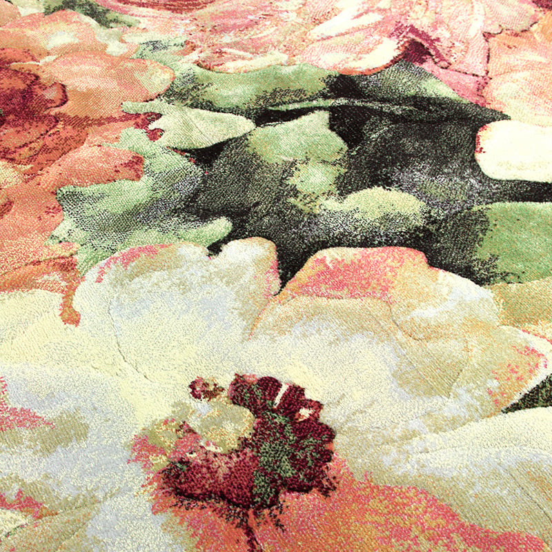 Oval floral floor rug - Anaheim 3434