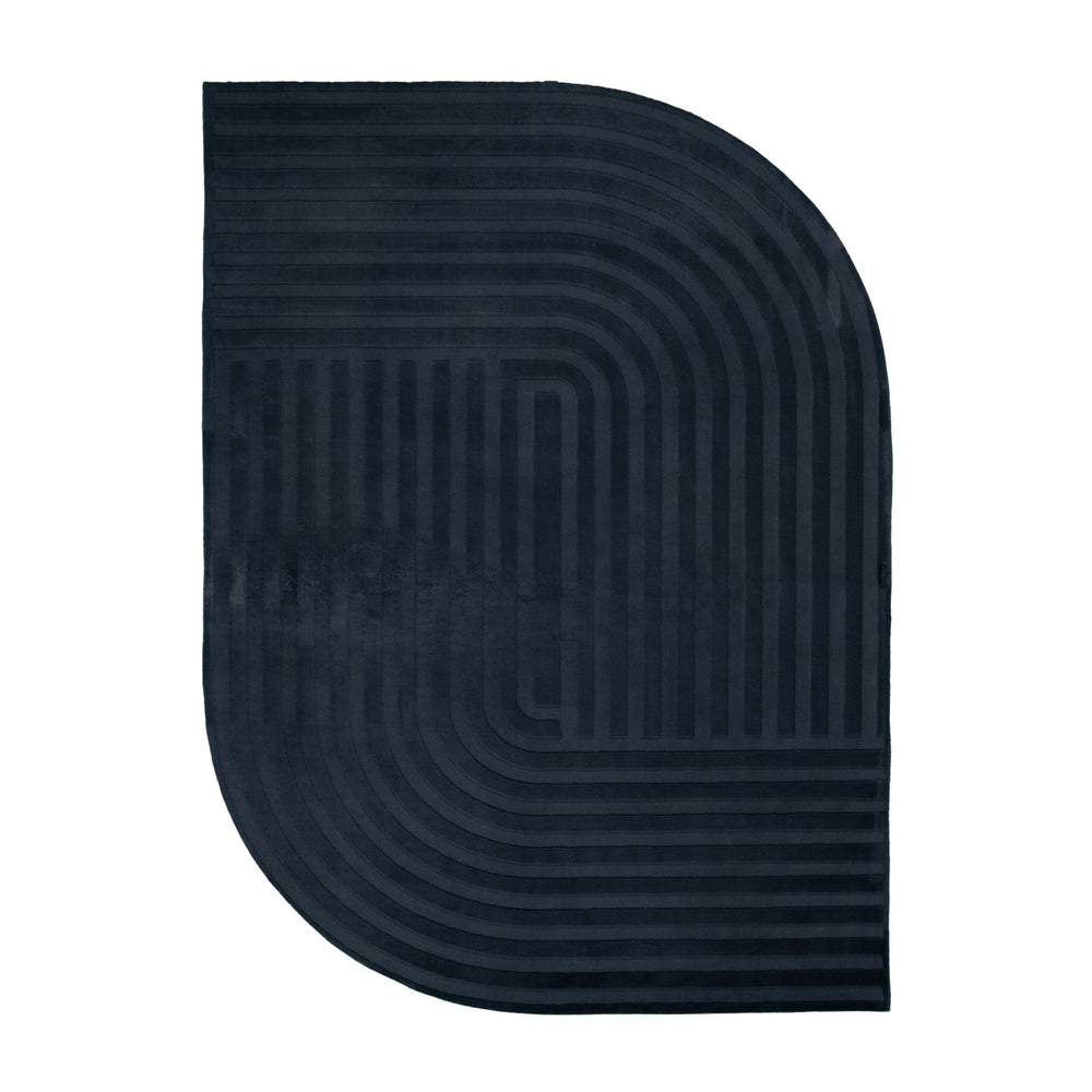 Irregular Rug - Flowy Lines Anthracite