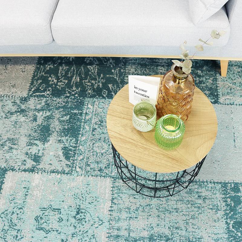 Patchwork Rug - Dreams Mint Green/Turquoise