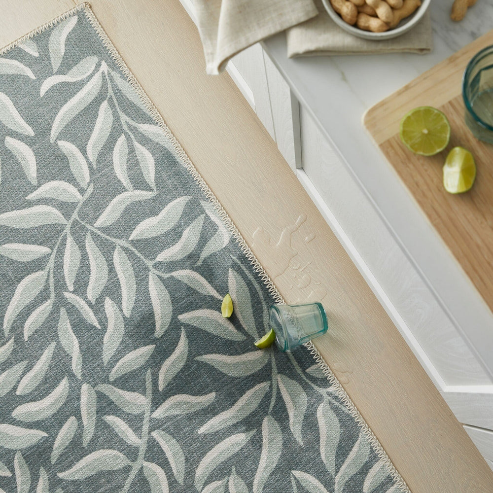 Washable Runner - Reido Leaves Green