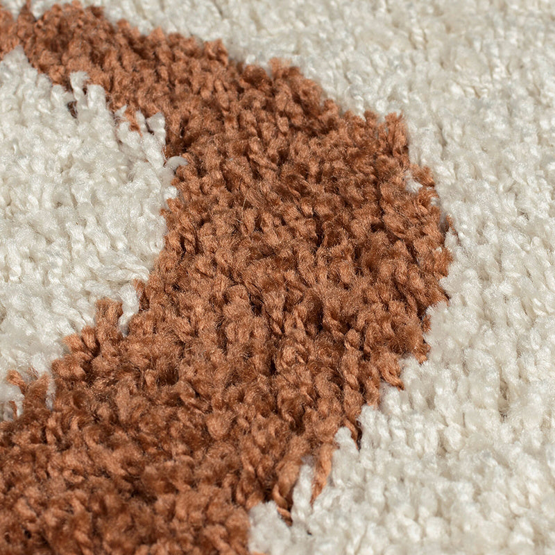 High-pile floor rug - Alano Squiggle Multicolor