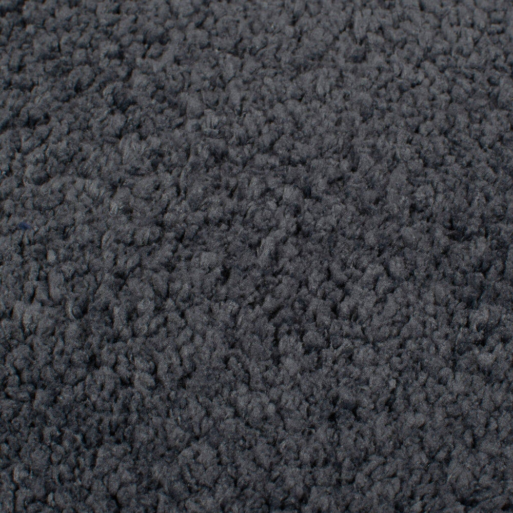 Round shaggy floor rug - Farenzo Grey