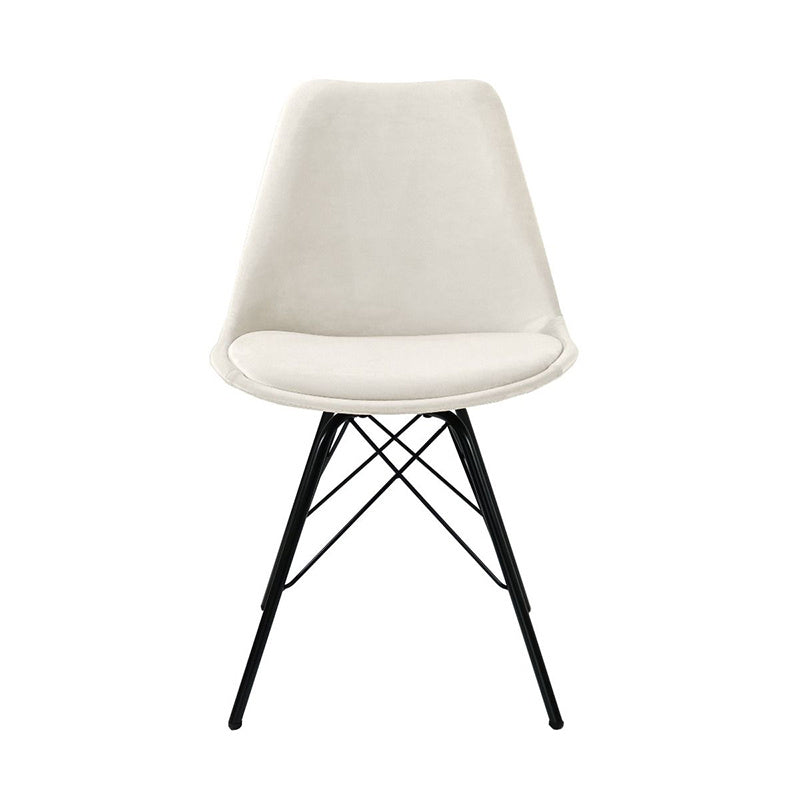 Velvet Chair - Ivory