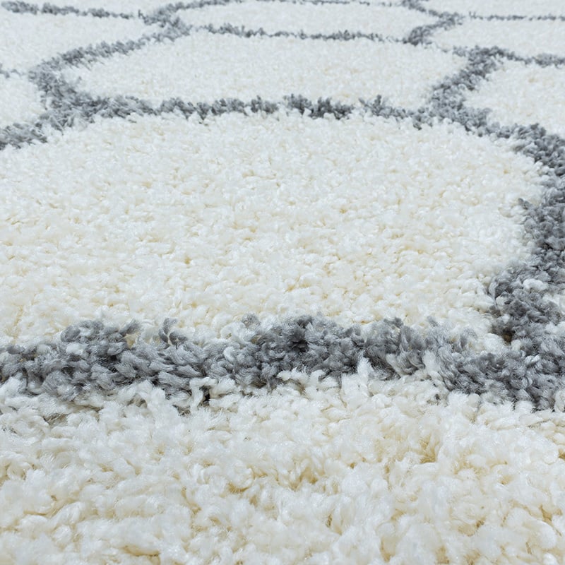 Berber Floor Rug - Agadir Circle Cream/Grey