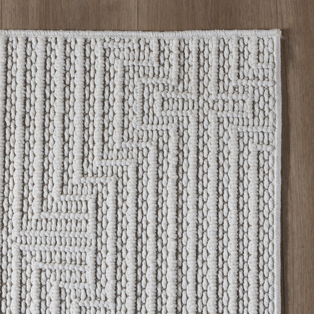 Runner Rug – Hidde 3D Lines White