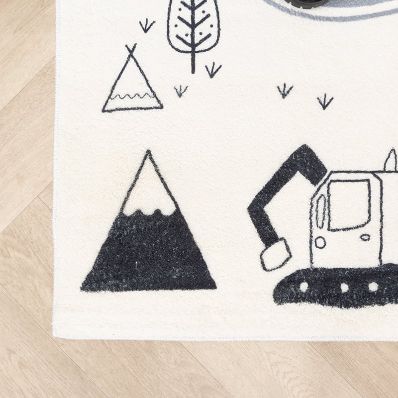 Kids Car Rug - Dex Road Black